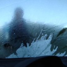Adding water to the windscreen didn't work - it just froze instantly!