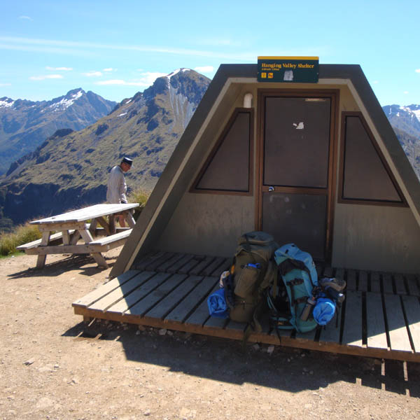 One of the two shelters on top of the mountain. This one being Hanging Valley Shelter.